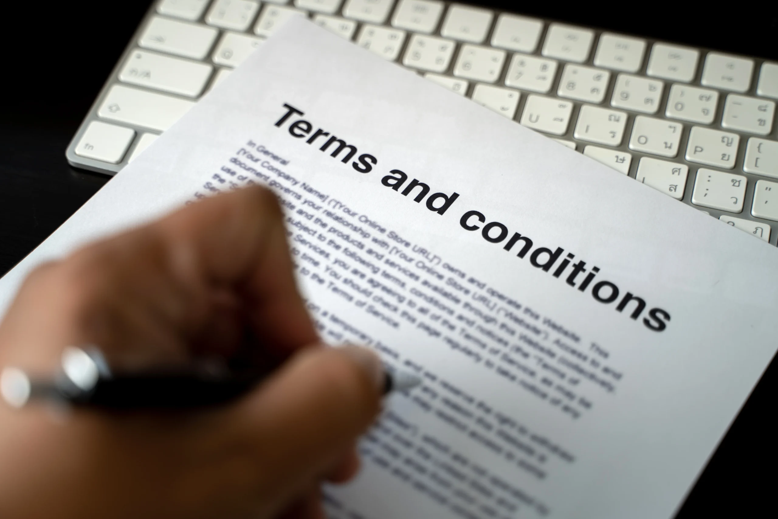 web- terms and condition